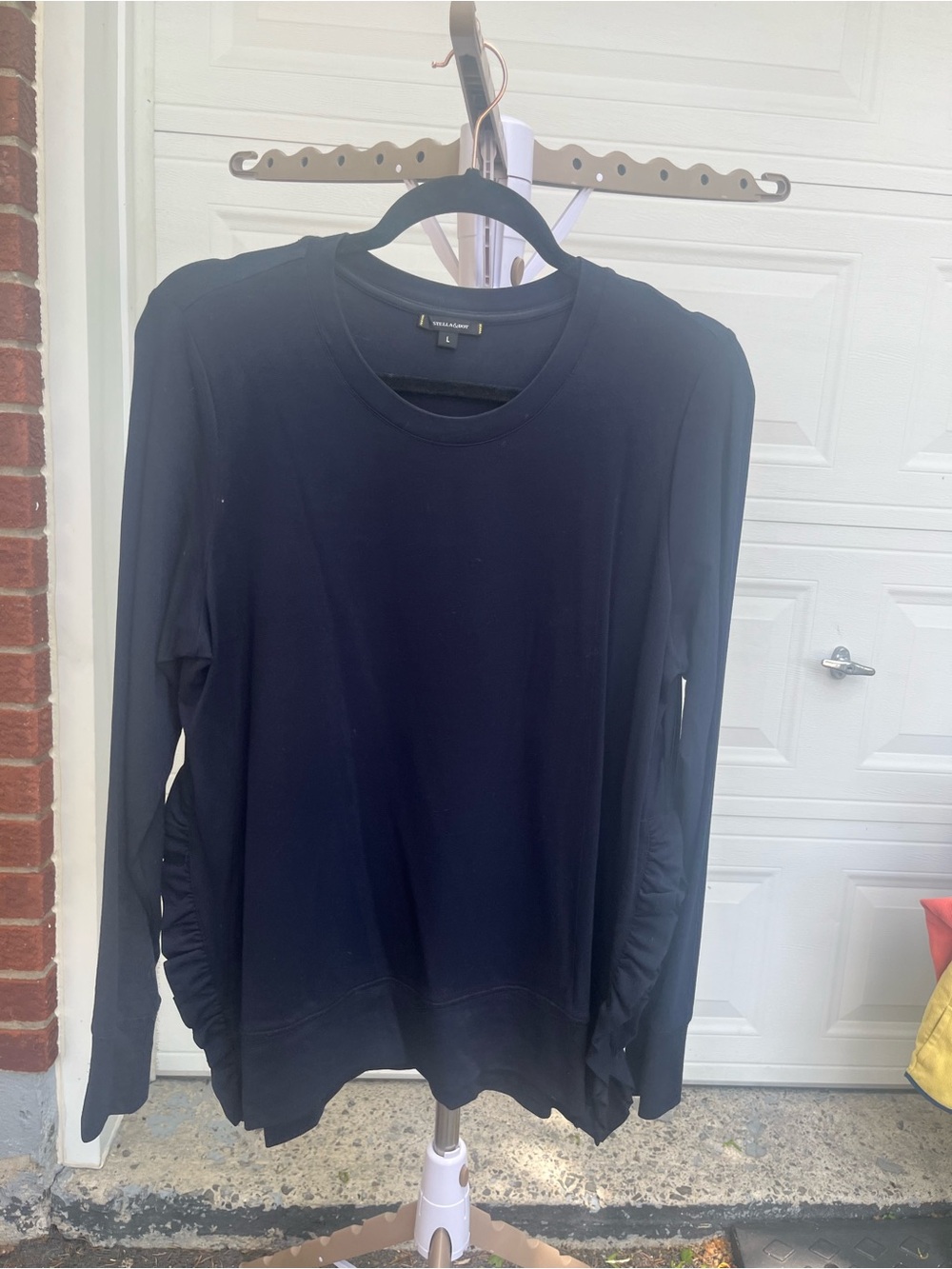 Stella & Dot Black Long Sleeve Sweatshirt